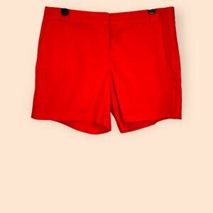 J.Crew 7" Chino Shorts in Orange Red Womens Size 16